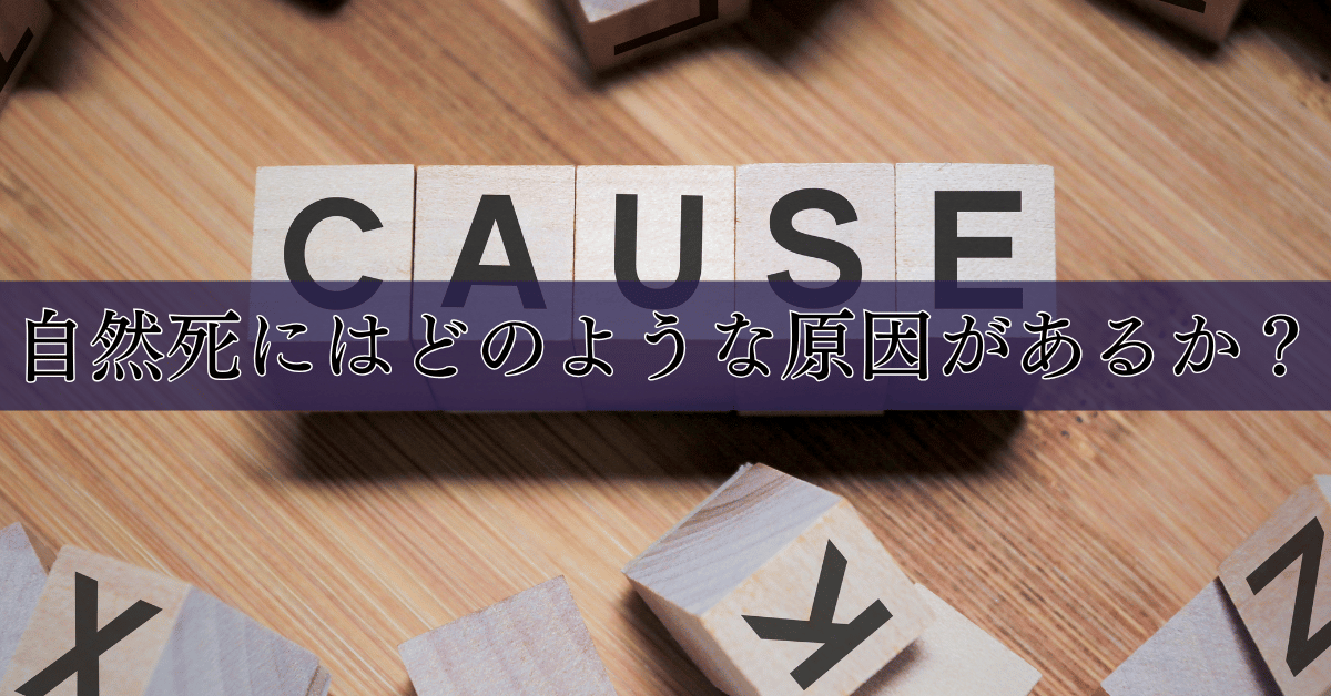 自然死にはどのような原因があるか？